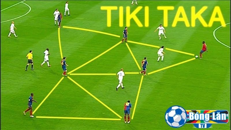 Đội bóng thực hiện Tiki taka thành công